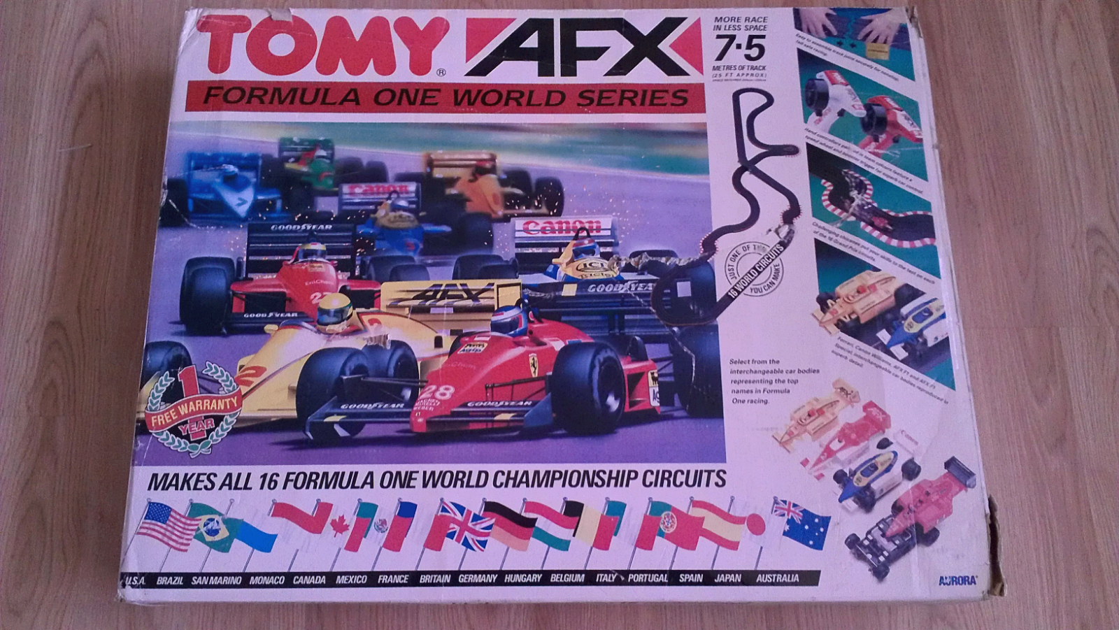 F-1世界16戦セット スロットカー　レーシングコース　XS-110 TOMY F-1世界16戦セット スロットカー レーシングコース XS-110 TOMY