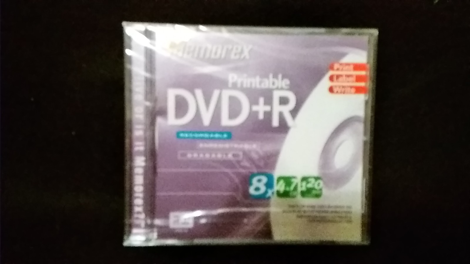 New Memorex 50 Pack Set Printable DVD+R 16x 4.7GB 120 min Discs Sealed bonus