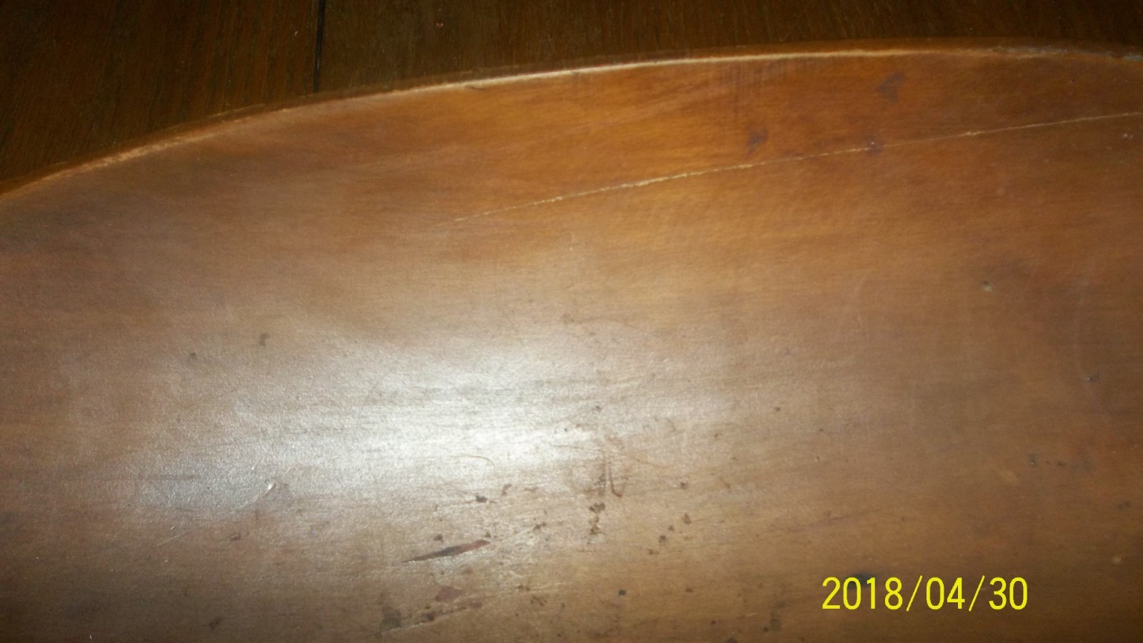 Antique  Org. Large Wooden Bowl 20