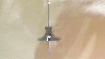 Vintage The Lufkin Rule Co. No. 512 Depth Gage With 6  Long Round Graduated Rod.