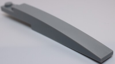 Lego 10x Light Bluish Gray Slope Curved 10 x 1