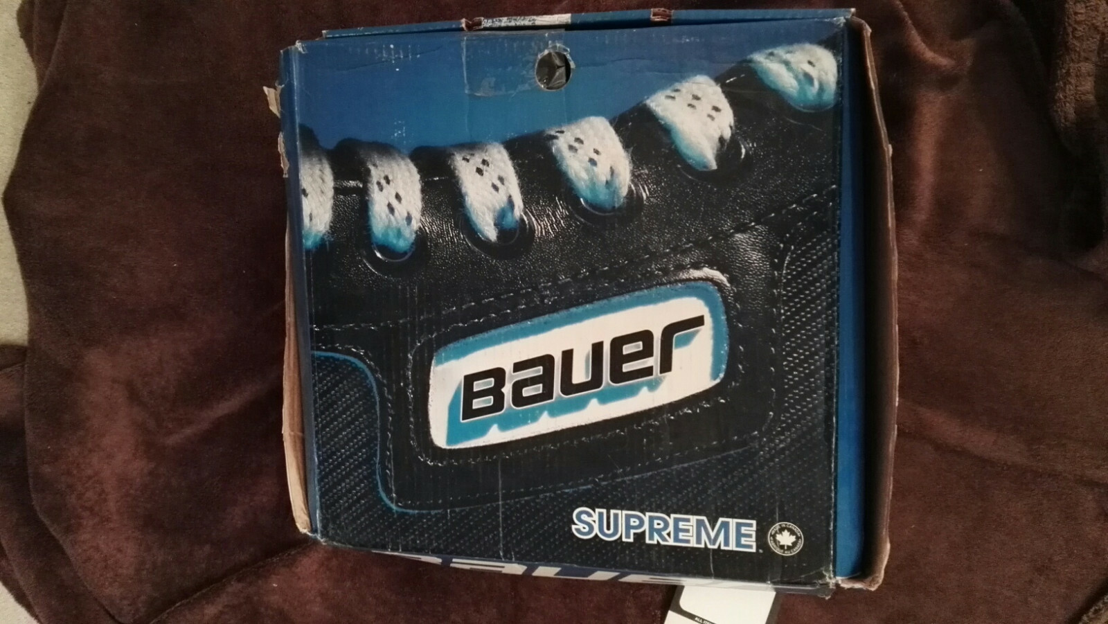 ERIC LINDROS PRO RETURN BAUER SUPREME COMPOSITE SZ 10 3/4 PRO STOCK NHL SKATES