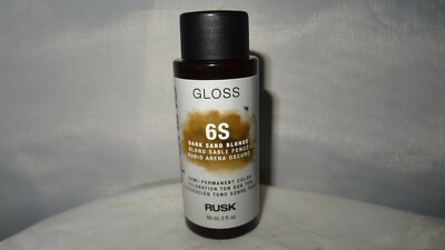Rusk Deep Shine 6S Dark Sand Blonde Demi-Permanent Color 2 fl oz NEW!