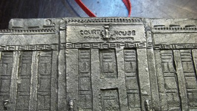 Cordsen Cast Pewter Sculpture FINE PEWTER 1995 OBION COUNTY TENNESSEE COURTHOUSE