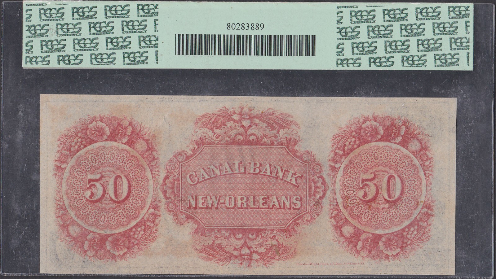 Canal Bank of New Orleans Louisiana Fifty Dollars