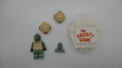 Authentic LEGO Spongebob Krusty Krab Pieces Squidward Plakton Minifigure Figures