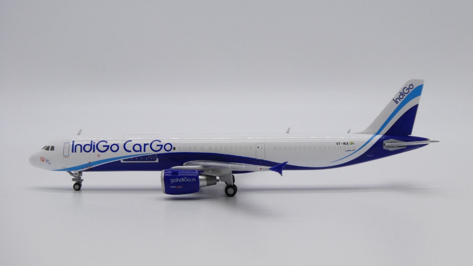 インディゴカーゴ A321P2F VT-IKX 1/400 JC Wings 1:400 IndiGo Cargo Airbus A321(P2F) Diecast