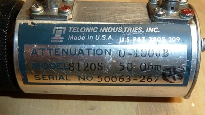 RF ATTENUATOR TELONIC MODEL 8120S  - 50 OHM SME - NICE CONDITION
