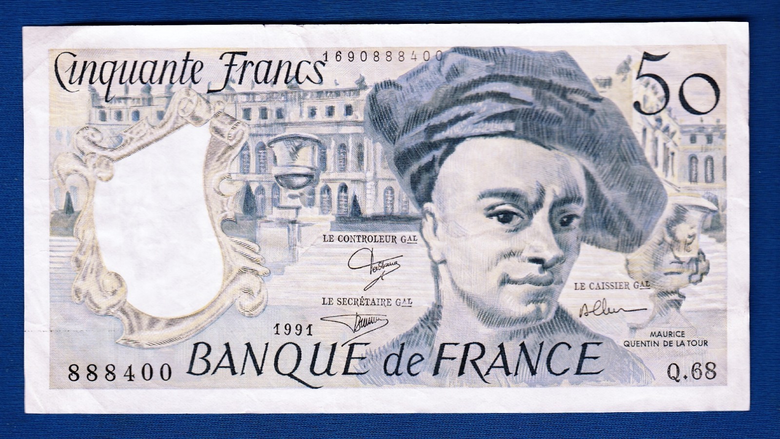 50 Francs 1991. France banknotes, QINQUANTE FRANCS, BANQUE 50 Francs 1991. France banknotes, QINQUANTE FRANCS, BANQUE