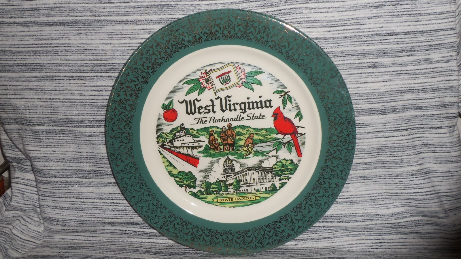Vintage West Virgina state collectors plate new old U.S.A