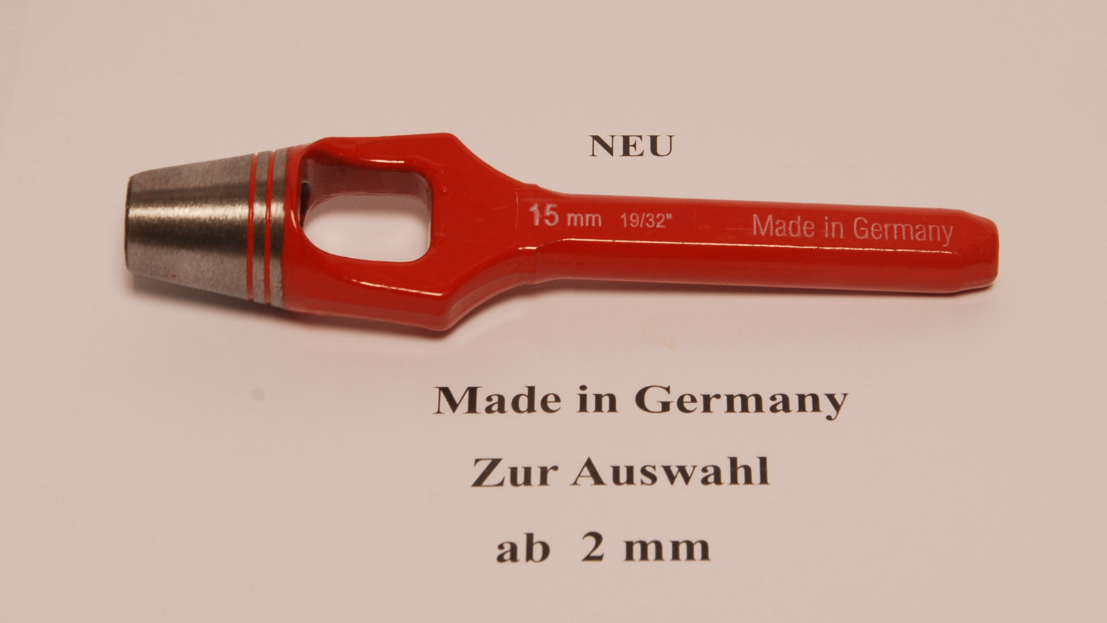 Locheisen Henkellocheisen 2 mm bis 20 mm Made in Germany Lochpfeife  zur Auswahl