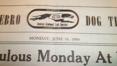 Ebro Florida Dog Track Program Official Program .35 Cents Dog Racing 1969 rare