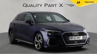 2021 Audi A3 1.5 TFSI 35 S line Sportback S Tronic Euro 6 (s/s) 5dr HATCHBACK Pe