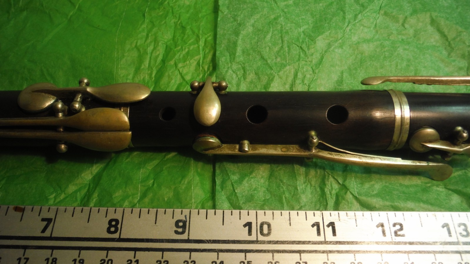 Antique 8-Key Simple System Wooden Flute c1850-1930 French? No Makers Mark