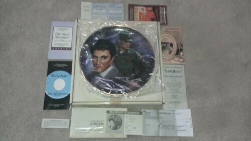 THE EARLY YEARS "ELVIS REMEMBERED" EDITION PLATE SUSIE MORTON W/ COA box PRESLEY