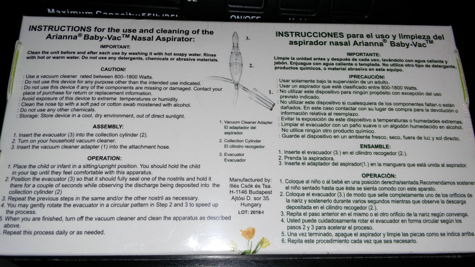Arianna Baby Vac Nasal Aspirator
