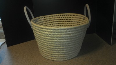 Large Woven Basket with Two Handles