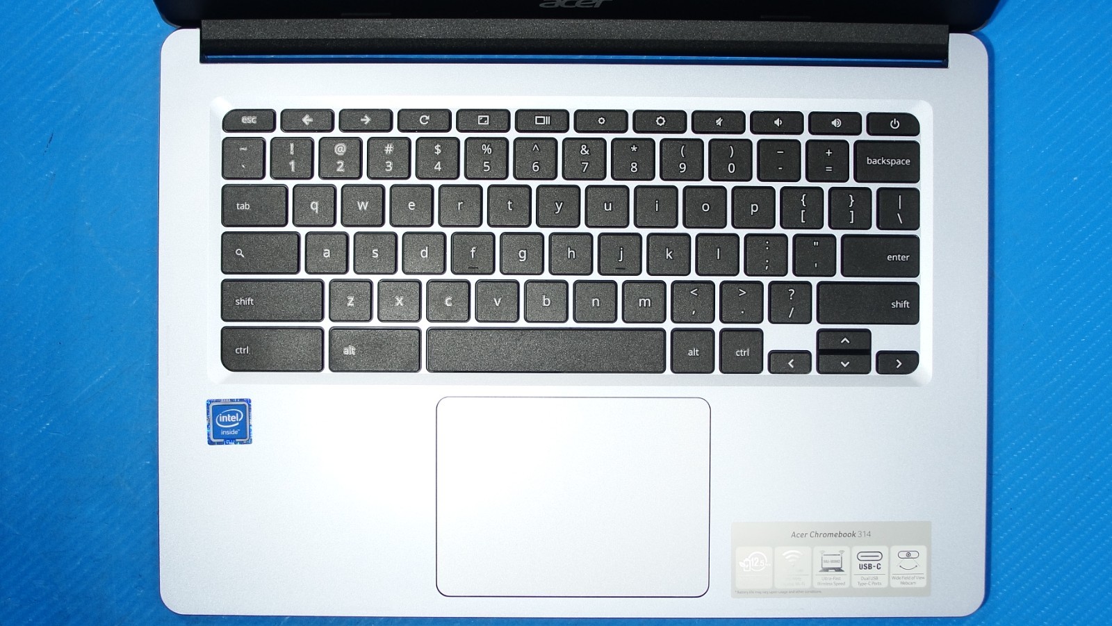 Acer Chromebook 314 14" HD Celeron N4020 4GB 32GB SSD ChromeOS - Thumbnail 4