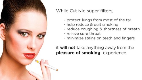 2 PKS NEW SMOKE Cigarette Filters = 60 Filters - Lowers Nicotine Nic Out & Tar