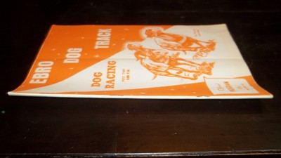 Ebro Florida Dog Track Program Official Program .35 Cents Dog Racing 1969 rare