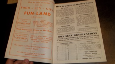 Ebro Florida Dog Track Program Official Program .35 Cents Dog Racing 1969 rare
