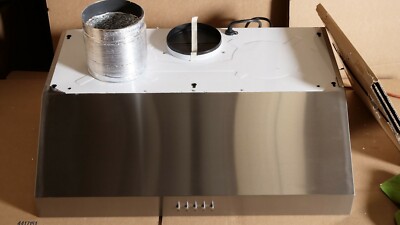 30 in Under Cabinet Range Hood (OPEN BOX) Stainless Steel, Washable Filters, LED