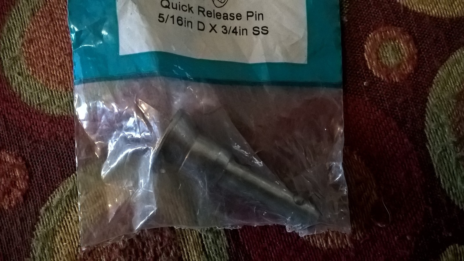 Seafit Quick Release Pin model 102756 5/16 in D X 3/4 in SS