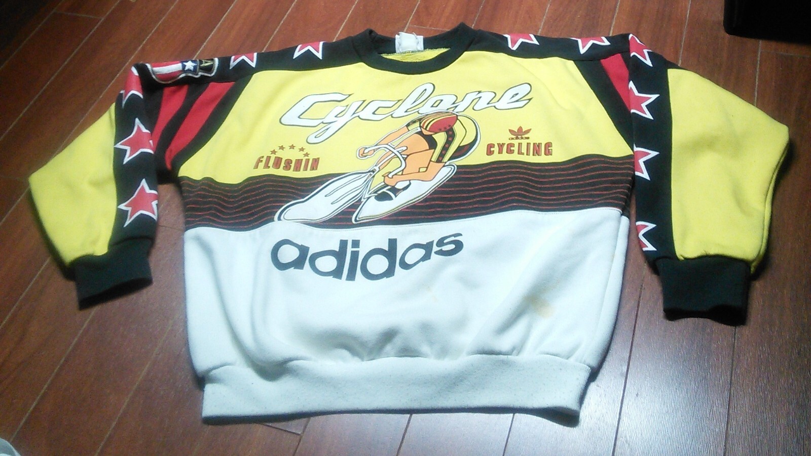Vintage 80s Adidas Sweatshirt Cyclone Cycling Flushin 948