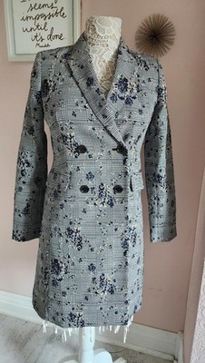 LKNW Calvin Klein Women's Petite Floral-Printed Double-Breasted Jacket 2 P