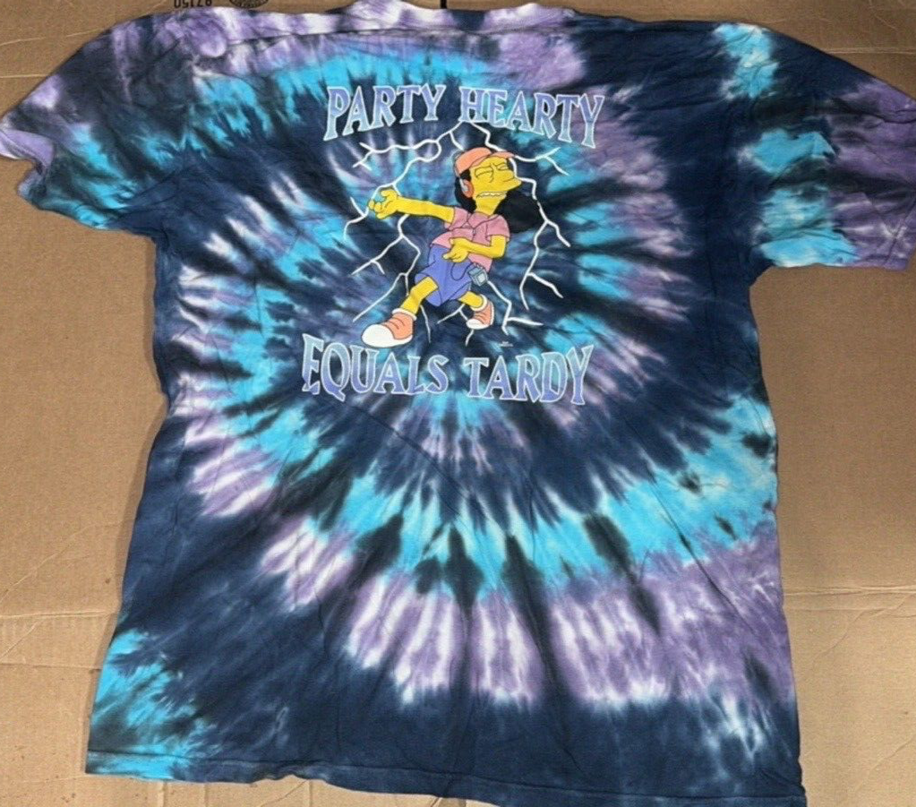 Vans x The Simpsons Otto Party Hearty Mens Tie Dye SHIRT Vans x The Simpsons Otto Party Hearty Mens Tie Dye SHIRT