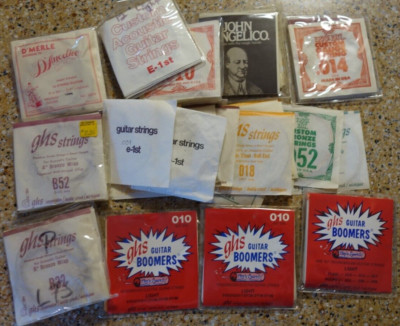HUGE GUITAR STRING Lot - GHS Boomers Ernie Ball D'Angelico Guild - Many Gauges