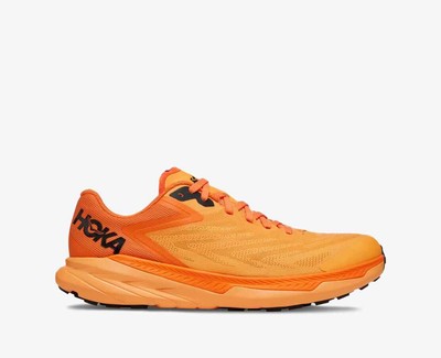 Мужские кроссовки HOKA Zinal Trail, ярко-оранжевый/хурма, 9 D Medium US