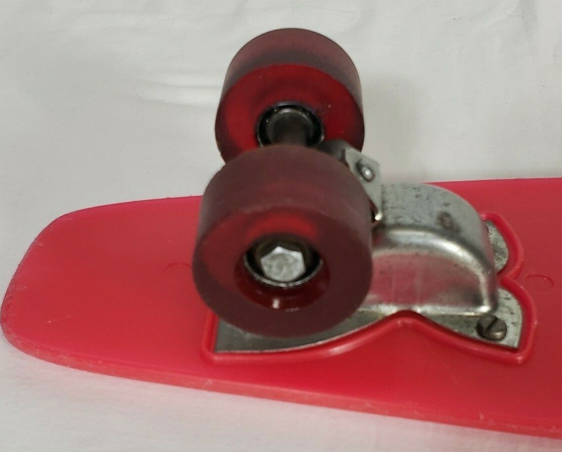 VINTAGE 1970's Roller Derby NO.15P Red Skateboard - Working 