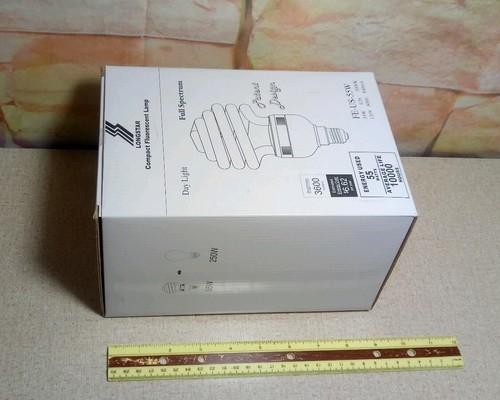 New Longstar Compact Daylight Full Spectrum 5000K 55W Fluorescent Light Bulb