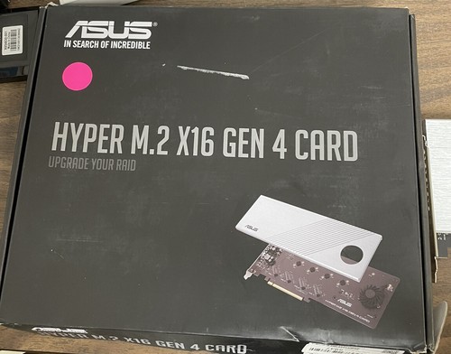 ASUS　HYPER　M.2 X16 GEN 4 CARD ASUS HYPER M.2 X16 GEN 4 CARD - interface adapter - M.2 Card
