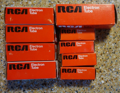 Lot of (9) RCA Electron Tubes NOS Electronic Untested BUNDLE-w/boxes LOOK!