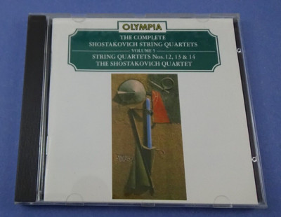 The Complete Shostakovich String Quartets Nos. 12, 13, 14 (CD, 1994) #839-35