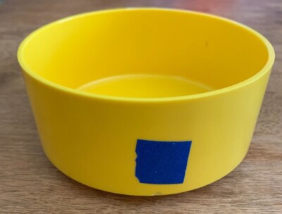 Soup Cereal Bowl Heller Massimo Vignelli Plastic Melamine Mid Century Yellow USA