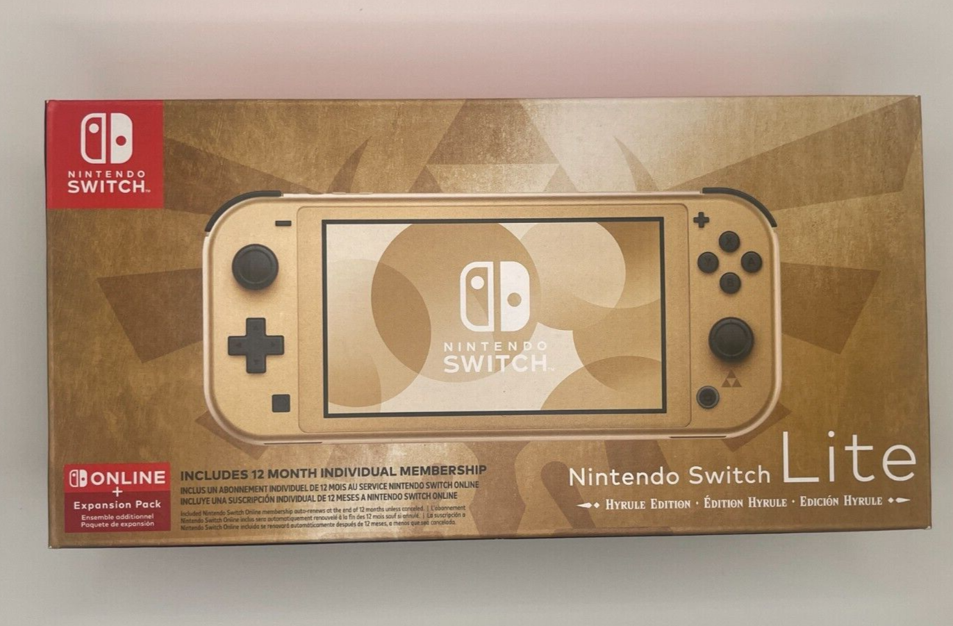 Nintendo Switch Lite: Hyrule Edition with Bonus Online and Nintendo Switch Lite: Hyrule Edition with Bonus Online and