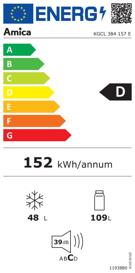 EEK:D auf einer Skala von A bis G ist das Rating D