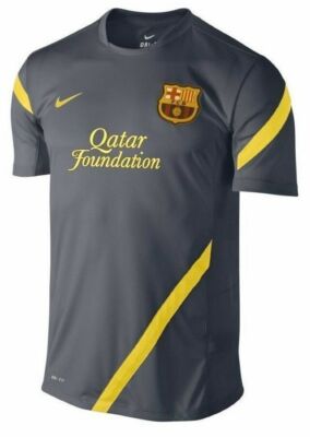 NIKE FC BARCELONA TRAINING TOP 2010/11 Gray / Yellow
