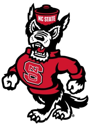 North Carolina State Wolfpack Logo - Die Cut Laminated Vinyl Sticker/Decal NCAA