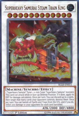 Superheavy Samurai Steam Train King - BLLR-EN011 - Ultra Rare - 1st Edition x1 -