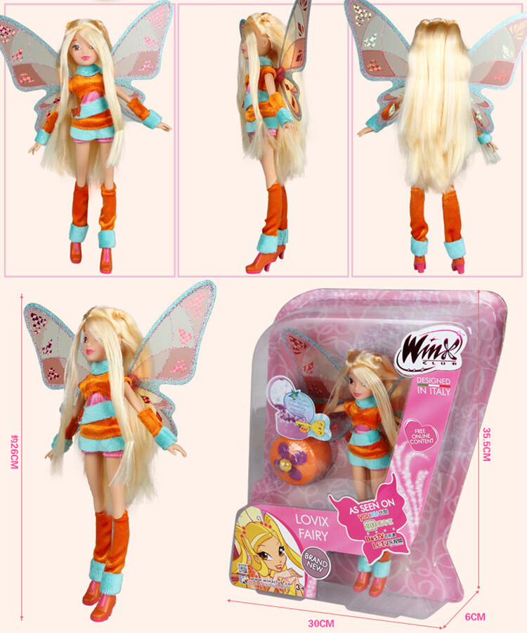 Fairy Wings Winx Fairy Light Up Wings Doll - Stella With Sparkling ...