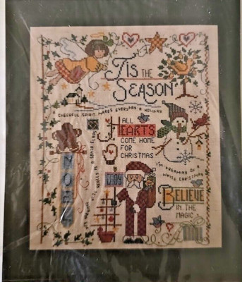 Imaginating Counted Cross Stitch Kit Christmas Sampler Diane Arthur Unopened