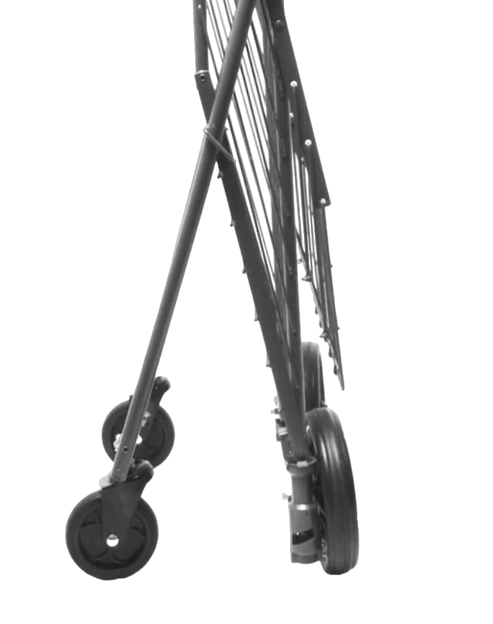 DLUX® Foldable Shopping Cart, Folding Wheels, Patented Product (D567)