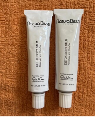Natura Bisse Rosemary & White Tea Detox Body Balm Lotion (2) 1.0oz New