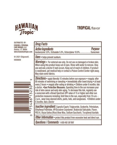 Hawaiian Tropic Lip Balm SPF 30 - Tropical Flavor - 0.14 oz (4 g)
