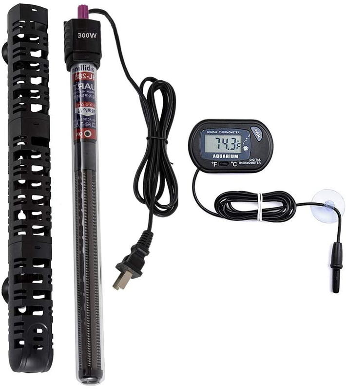 MQ Submersible Aquarium Heater Auto Thermostat, 200W/300W/500W Fish Tank Heater