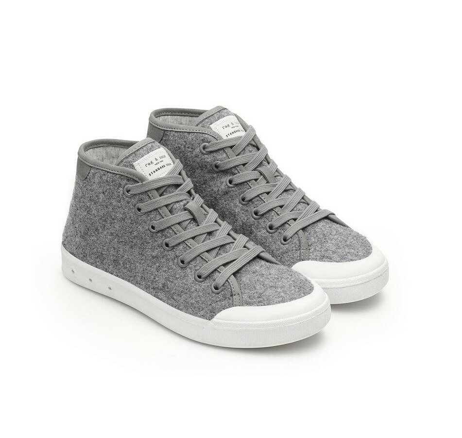 rag & bone 254436 Womens Standard Issue High Top Sneaker Gray Size 35 EU/ 5 US